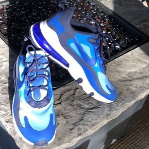 Nike Air Max 270 React Pacific/Hyper Blue CI3866 400 running Size 8.5 men's